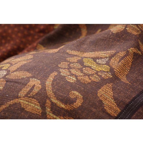 イケヒコ 国内プリント こたつ厚掛け布団単品 『万葉』 ブラウン 約