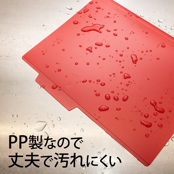 プラス PP個別フォルダー+ A4 レッド 赤 1セット（30冊：5冊入×6