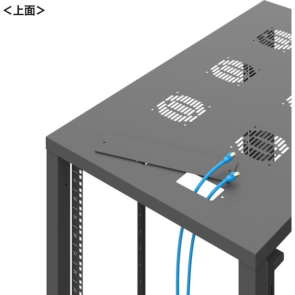 サンワサプライ 19インチサーバーラック パネル無（36U） 幅600×奥行