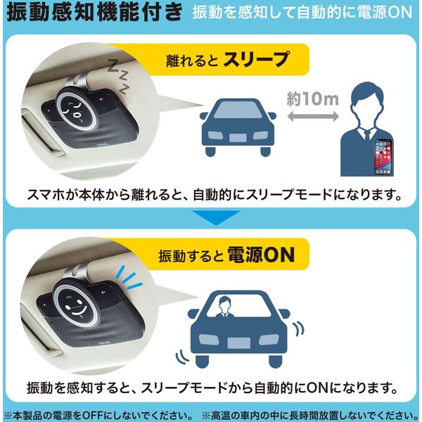 サンワサプライ Bluetoothハンズフリーカーキット MM-BTCAR3 1個
