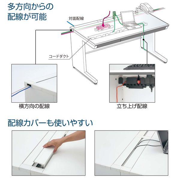 組立設置込】コクヨ iSデスク 片袖 A4タイプ 幅1100×奥行600×高さ720mm