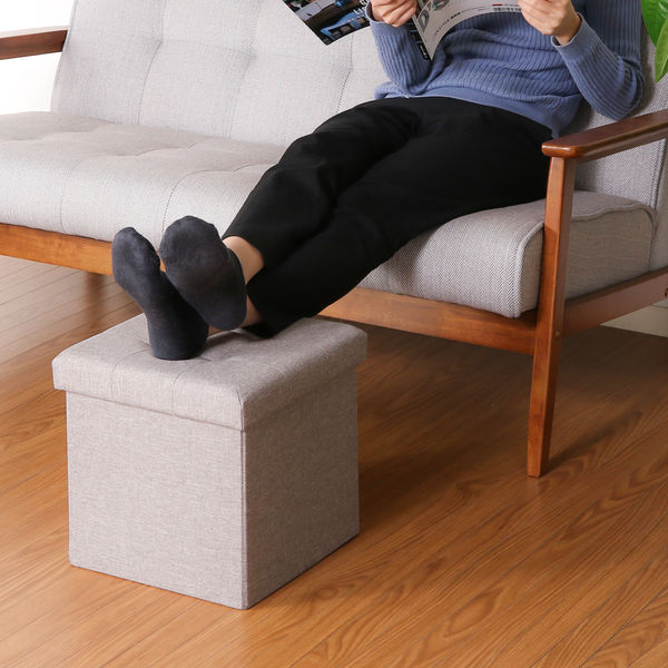 専用 二台セット グレー 不二貿易 ハント ボックススツール 幅310×奥行310×高さ305mm