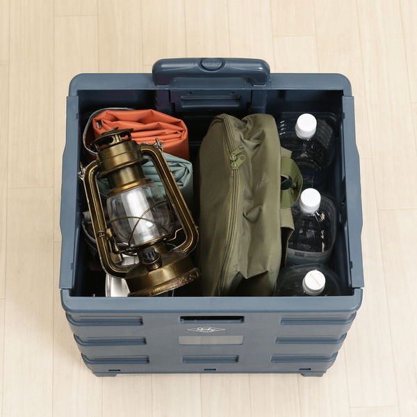 不二貿易 フォールディングキャリーカート L 蓋付き NV 86441 1個