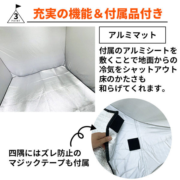「Ibarashi」 梱包その①ロッジシェルターT/C POLE シェルパー】感染防止・プライバシー保護パーテーション | Ten