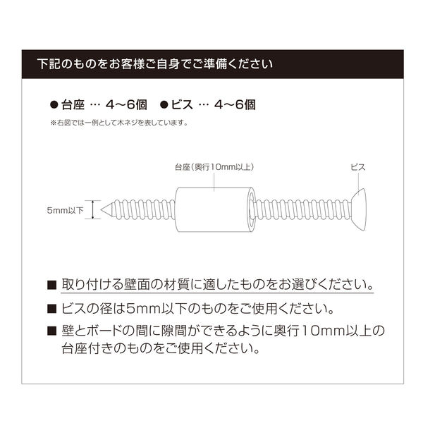 ドリームウェア スチールパンチングボード 幅300×高さ300mm WJ