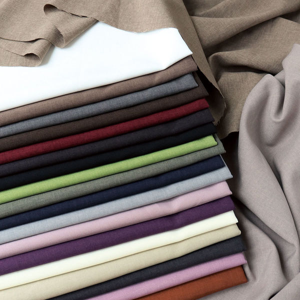 トロワッシャー生地 無地 巾約140cm×10m切売カット チェストナッツ