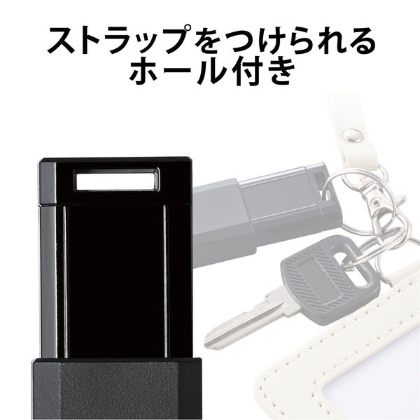 USBメモリ 32GB ノック式 USB3.1(Gen1)対応 ブラック MF-PKU3032GBK/E エレコム 1個（直送品） - アスクル