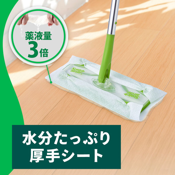 スリーエム(3M) スコッチブライト フロア用ウェットシート 床掃除 拭き