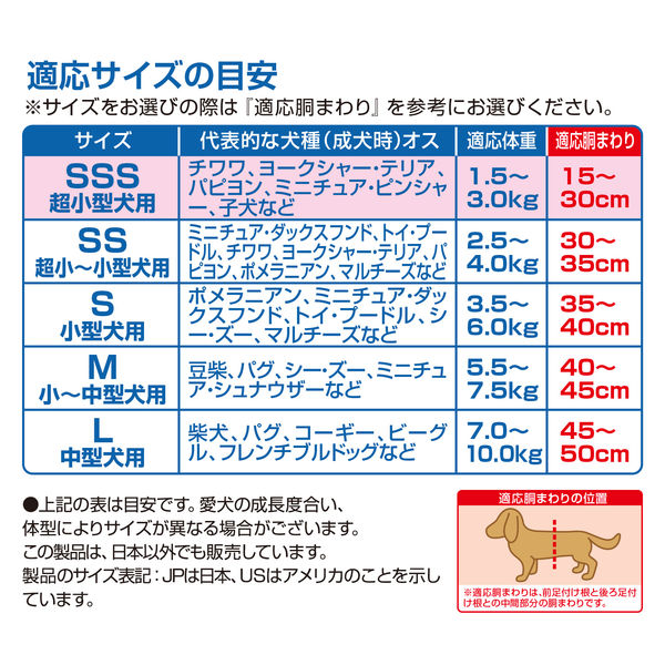 ユニチャーム　ペット用 マナーウェア SSSサイズ マナーウェア 長時間快適オムツ 男の子用 SSSサイズ-ユニ