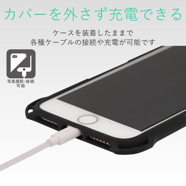エレコム iPhoneSE 第3・2世代/8/7用 ケース カバー ZEROSHOCK