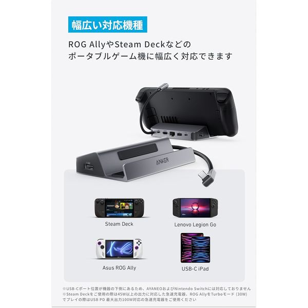 Anker USBーC ハブ(6ーinー1、 For Game Console) A83S10A1 1個