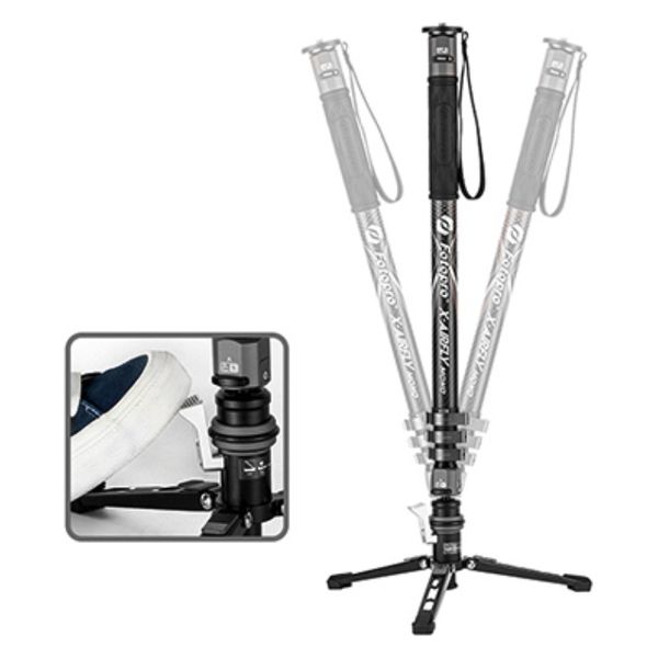 OD アスクル ブラック Fotopro クロックペダル付きモノポッド X-AIRFRY-MONO GY 1台