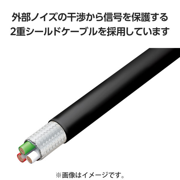 タイプCケーブル 2本セット （USB-A to USB-C） 2m 黒 MPA-ACECTW20BK