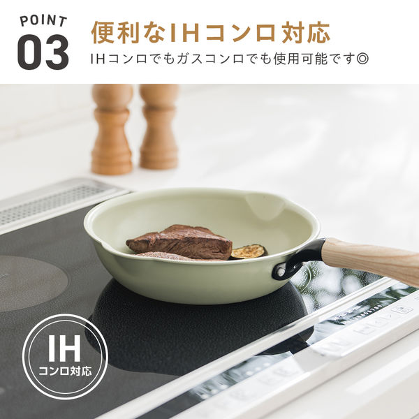 武田コーポレーション IH対応セラミック深型フライパン20CM PI