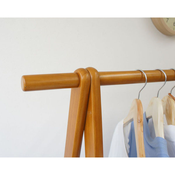 フクダクラフト 木製シングルハンガー HM-A1010 BR 1台（直送品