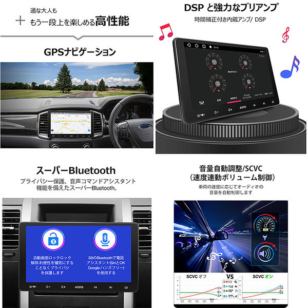 ATOTO S8 車載カーナビ S8G2113LT 10.1インチ 後付け カーオーディオ 1台（直送品） - アスクル