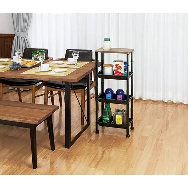 不動技研 ウッドスタイルラック BK F50302 1個（直送品） - アスクル