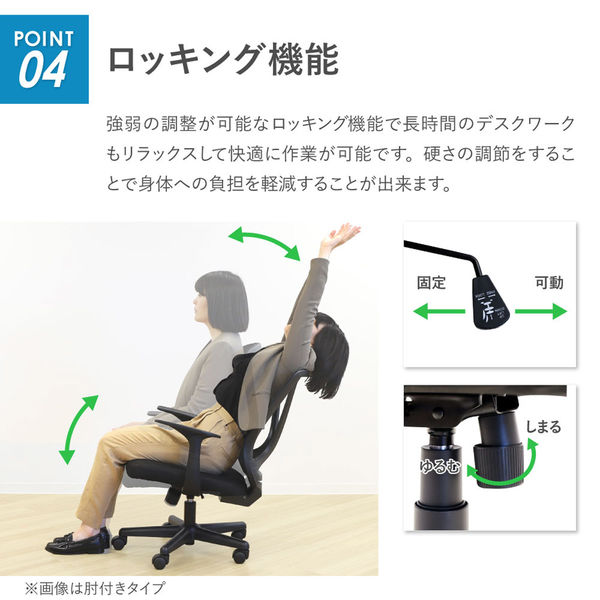 ネットフォース ラパンチェアII メッシュチェア 肘付 グリーン ネットフォース ラパンチェアII メッシュチェア 肘付 グリーン