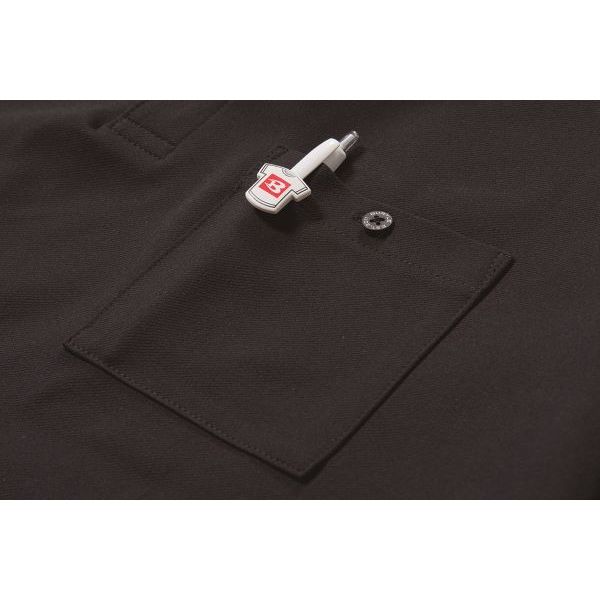 長袖ポロシャツ】バートル ヘビーウエイトポロシャツ ブラック M 675