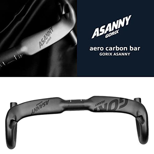 AERO 3 カーボン製ハンドル 400mm 早い者勝ち！！ 美品】GORIX ASANNY カーボンエアロハンドル 400mm