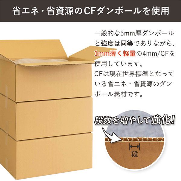 シモジマ 100サイズダンボール 44×34×19cm 4571689032171 1セット（5枚