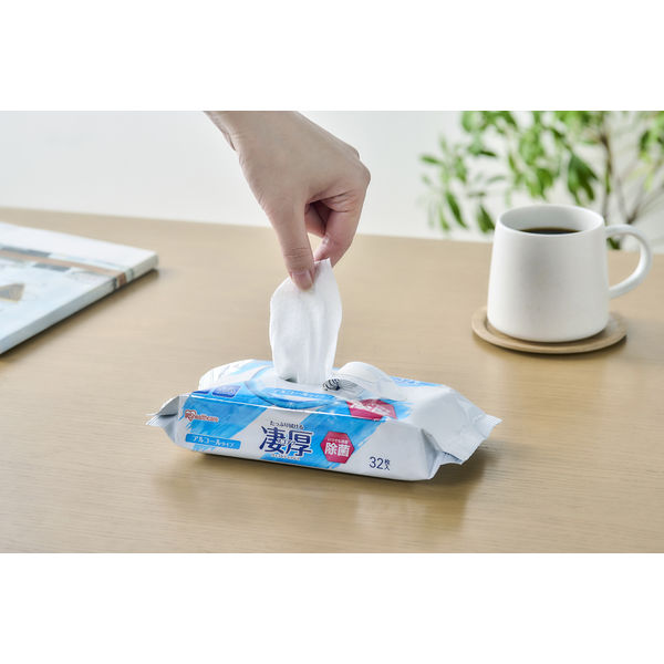アルコール 凄厚 ウェットティッシュ 1パック（32枚入×3個