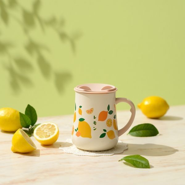 和平フレイズ レトル 2wayマグカップ450ml(レモン) RH-1715 1個（直送