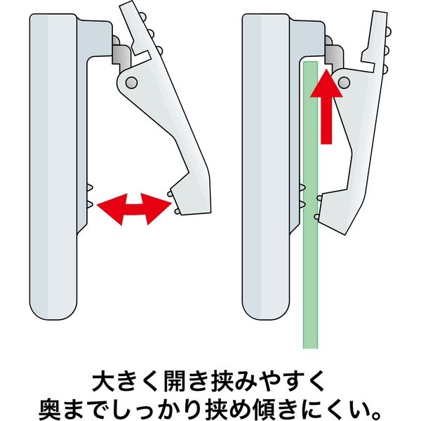 オープン工業 U型名札 クリップ＆安全ピンタイプ 65mm幅 透明 U-60 1