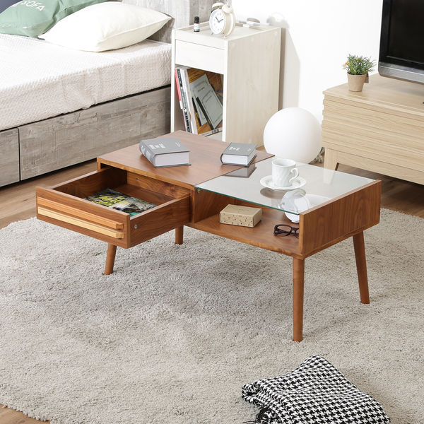 不二貿易 オスロ リビングテーブル HH-8040PG 幅800×奥行430×高さ420mm