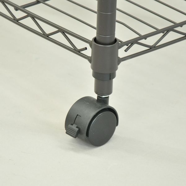 エイ・アイ・エス スチールラック 19φ キャスター付 4段 幅600×奥行350