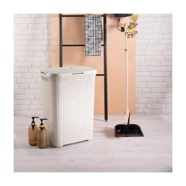 CURVER Style（スタイル） ランドリーふた付きバスケット 60L