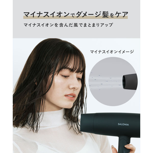 SALONIA（サロニア） スピーディーイオンドライヤー ネイビー 大