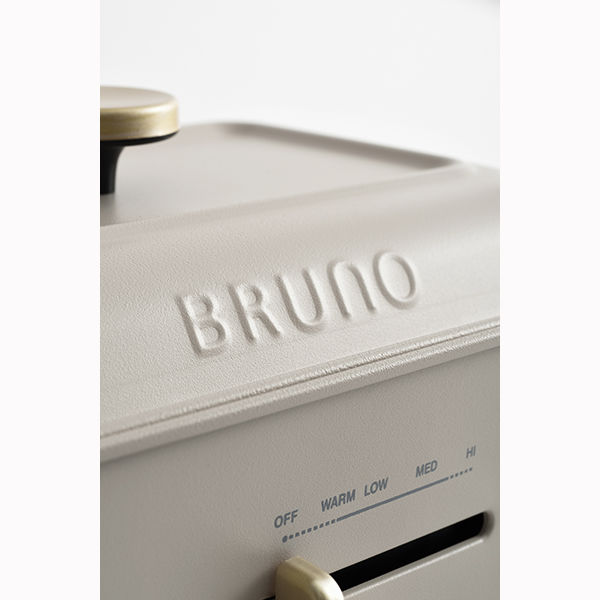 BRUNO コンパクトグリルホットプレート BOE109 グレージュ コンパクトグリルホットプレート グレージュの通販 | BRUNO online