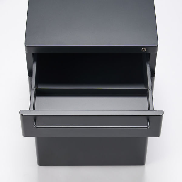 無印良品 スチールキャビネット ダークグレー 幅39．5×奥行