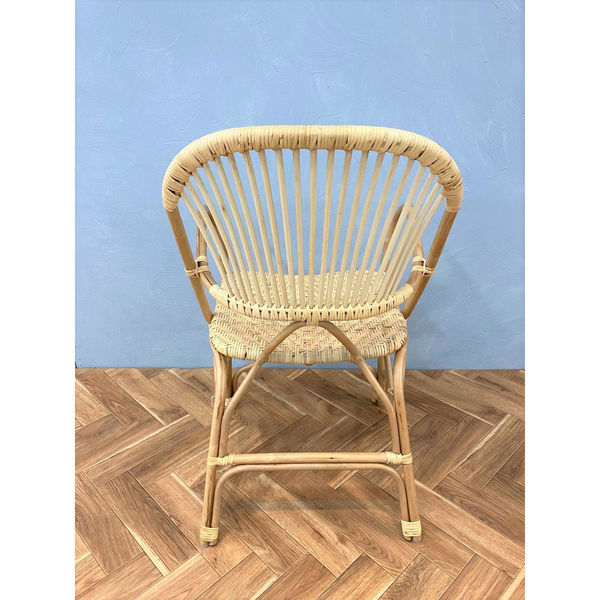 軒先渡し】HIKRI HALF POLISH ラタン チェア RAG-600 1脚（直送品