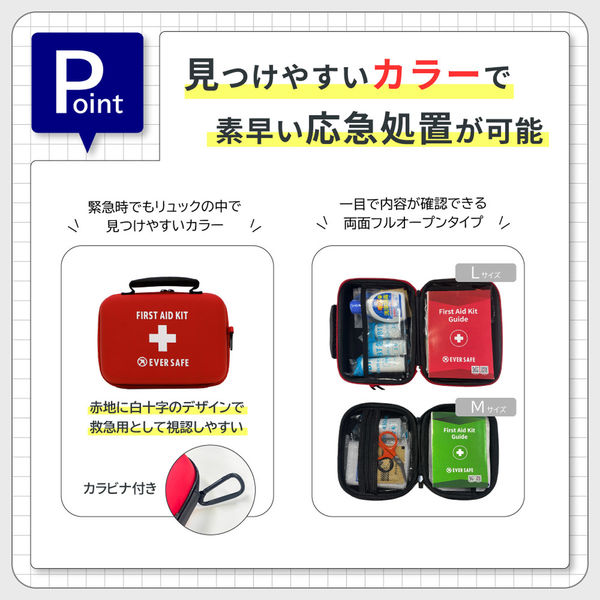 ファーストエイドキット Mサイズ 4個 救急セット 救急箱 防災