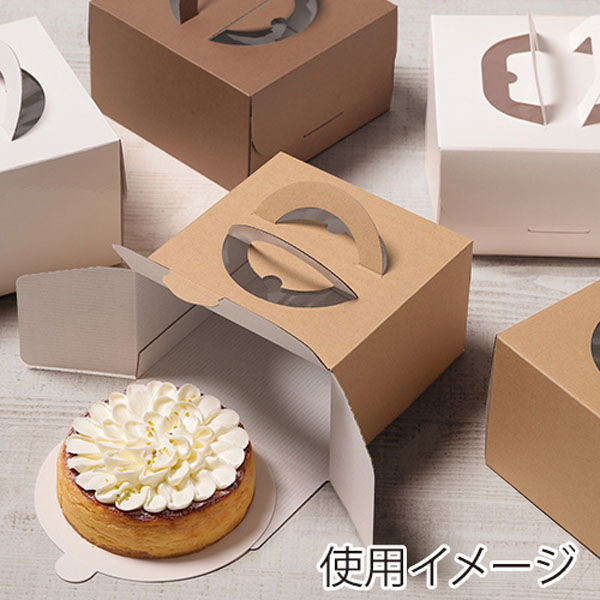 クラフトケーキ箱 ＆紙トレー 4〜7号セット売り