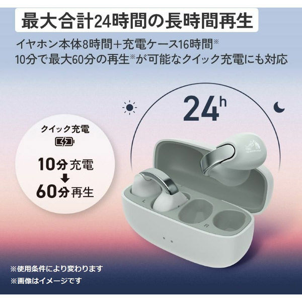 JVCケンウッド イヤーカフ型ワイヤレスイヤホン HA-NP1T HA-NP1T