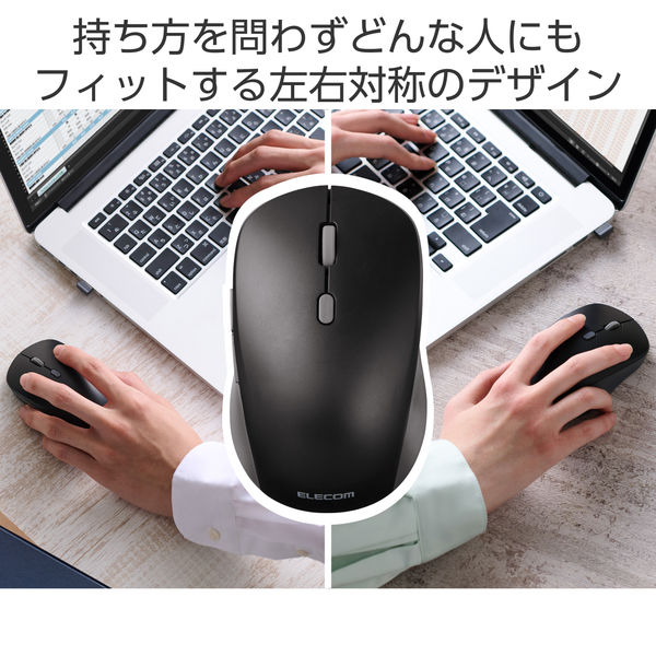 無線 マウス 静音 ワイヤレスマウス 軽量 薄型 左右対称 ILMF
