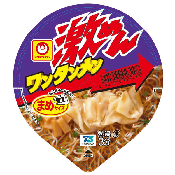 まめ激めんワンタンメン37g 1セット（1個×6） 東洋水産 - アスクル