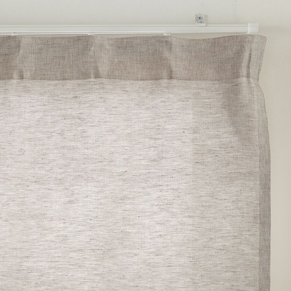 MUJI リネンカーテン 幅100×丈200cm 2枚セットライトグレー Amazon｜無印良品 麻平織ノンプリーツカーテン ・幅100×丈