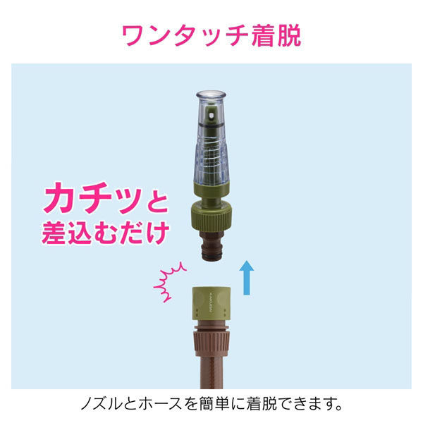 カクダイ 散水ノズル 切替2種類 GA-QB019 1本（直送品） - アスクル