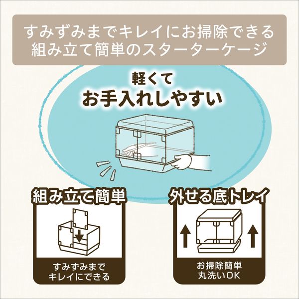 グラスハーモニー＋飼育に必要な物の数々 GEX GEX Harmony 小動物用飼育ケージ グラスハーモニー 450N