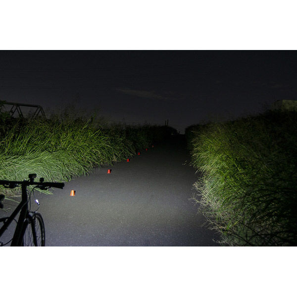 ジェントス アクシス バイクライト充電式ハイモデル AXS-04R 1台（直送