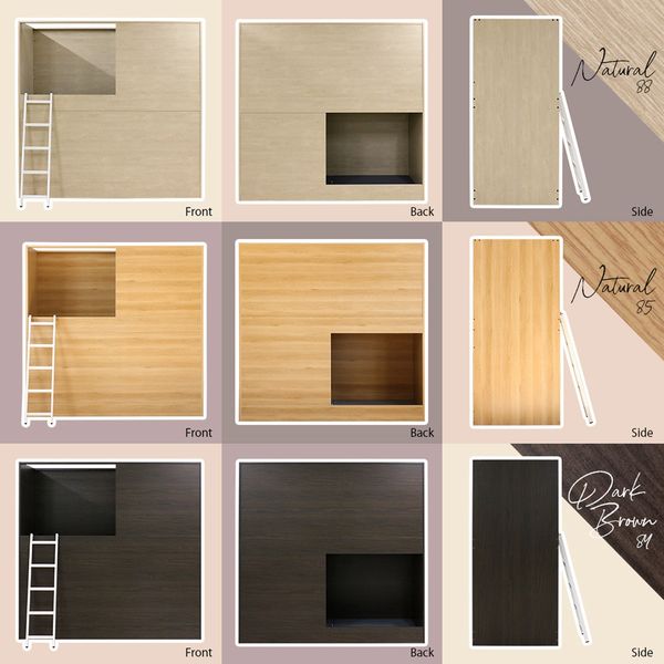 軒先渡し】友澤木工 2段ベッド ボックス型 幅900×奥行2031×高さ1985mm