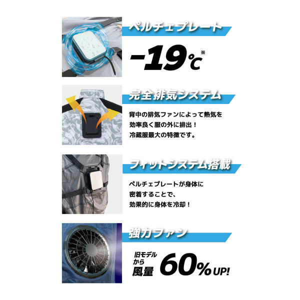 THANKOベストタイプ冷蔵服4シルバーグレー3L 楽天市場】圧倒的に冷える 冷蔵服4 半袖 シルバーグレー3L