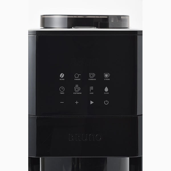 BRUNO コーヒーメーカー 全自動 BOE144-BK BRUNO コーン式ミル付き全自動コーヒーメーカー(ブラック