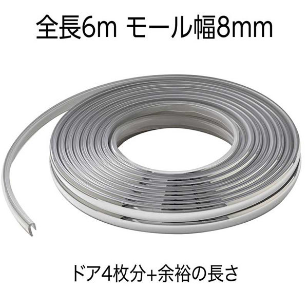 セイワ J型ドアモール6M 車用 K-436 1個（直送品） - アスクル
