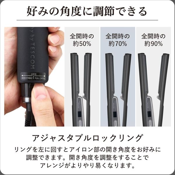 ストレート ヘアアイロン 25mm プロテクトイオン 60~200℃(29段階調節