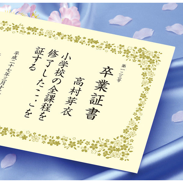 ササガワ タカ印 証書用紙 A4判 クローバー 10-1703 1セット（50枚：10